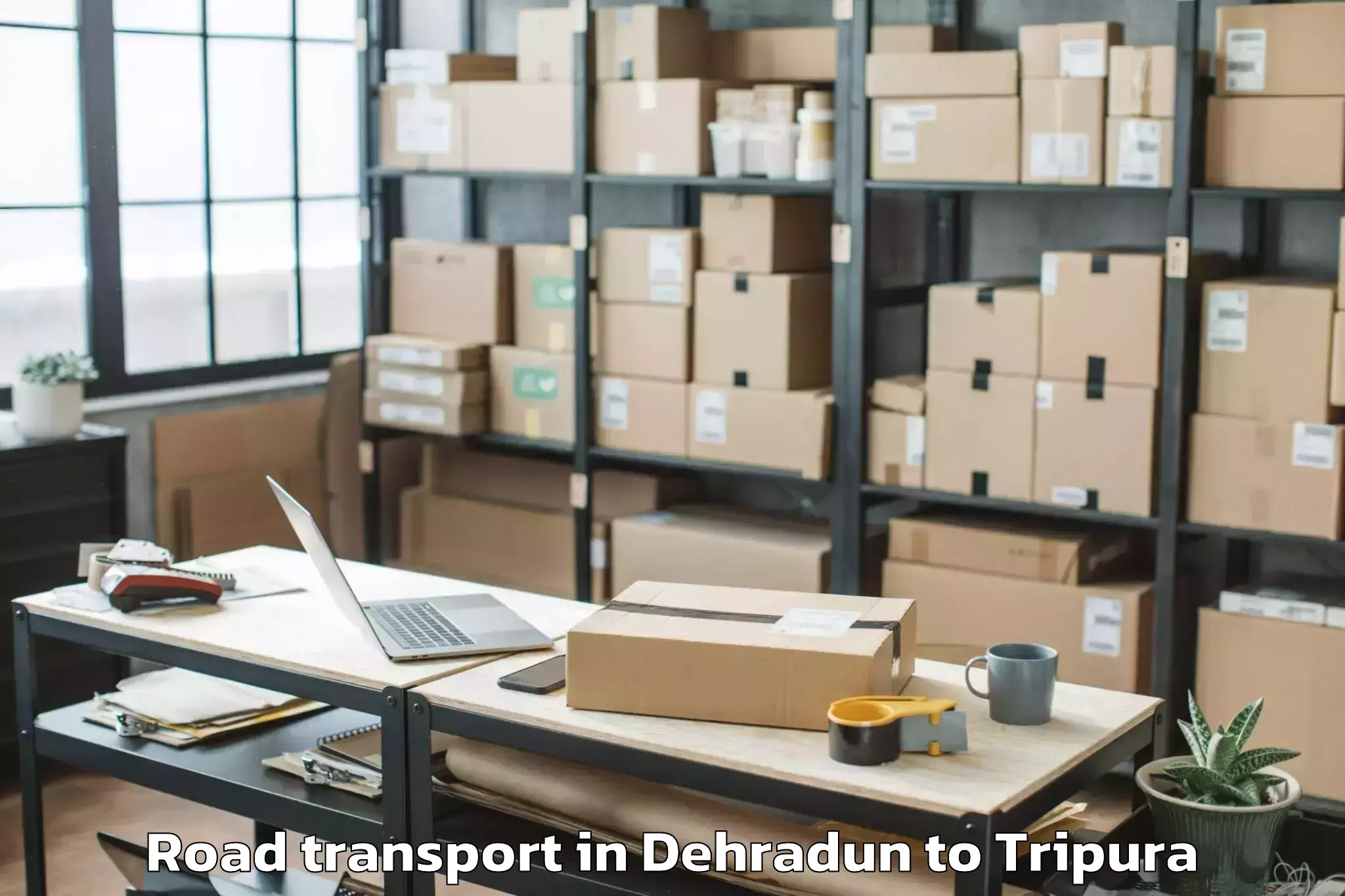 Easy Dehradun to Belonia Road Transport Booking